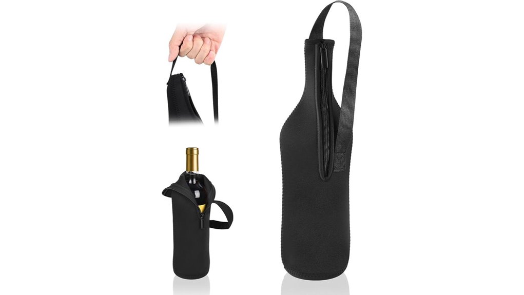 neoprene insulated wine carrier
