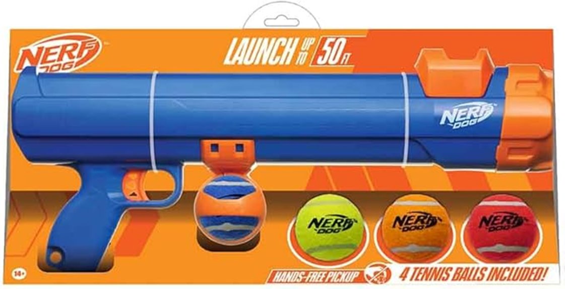 nerf dog tennis blaster