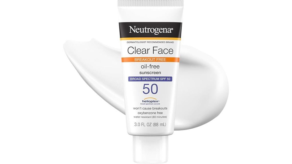 neutrogena clear face spf50