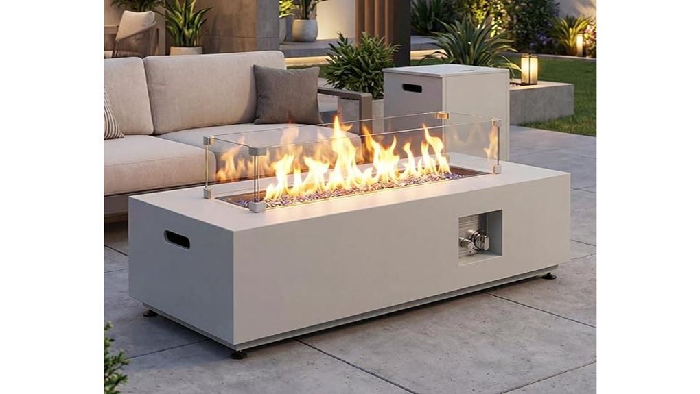 nicesoul 42 inch propane firepit