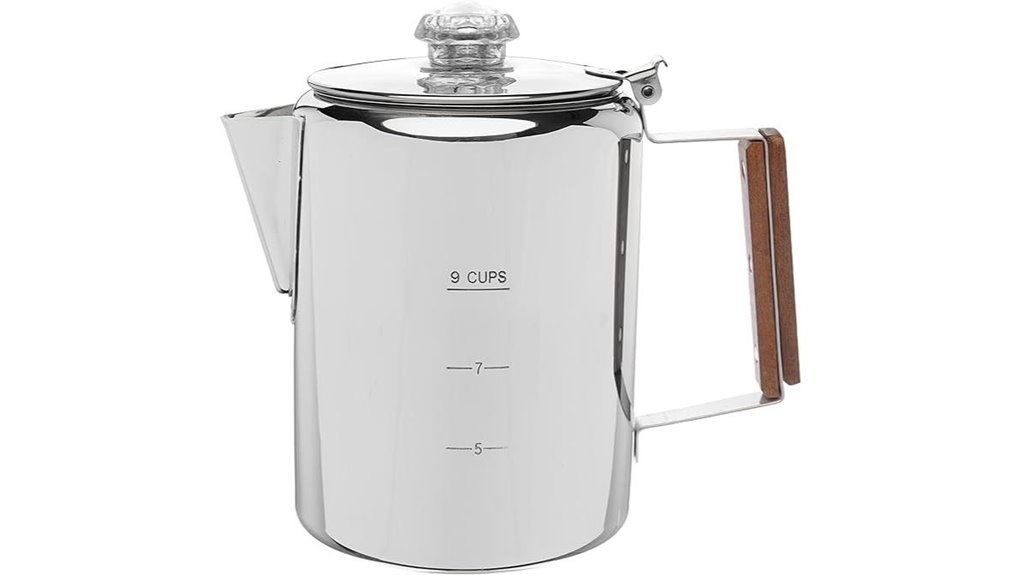 nine cup aluminum free coffee pot