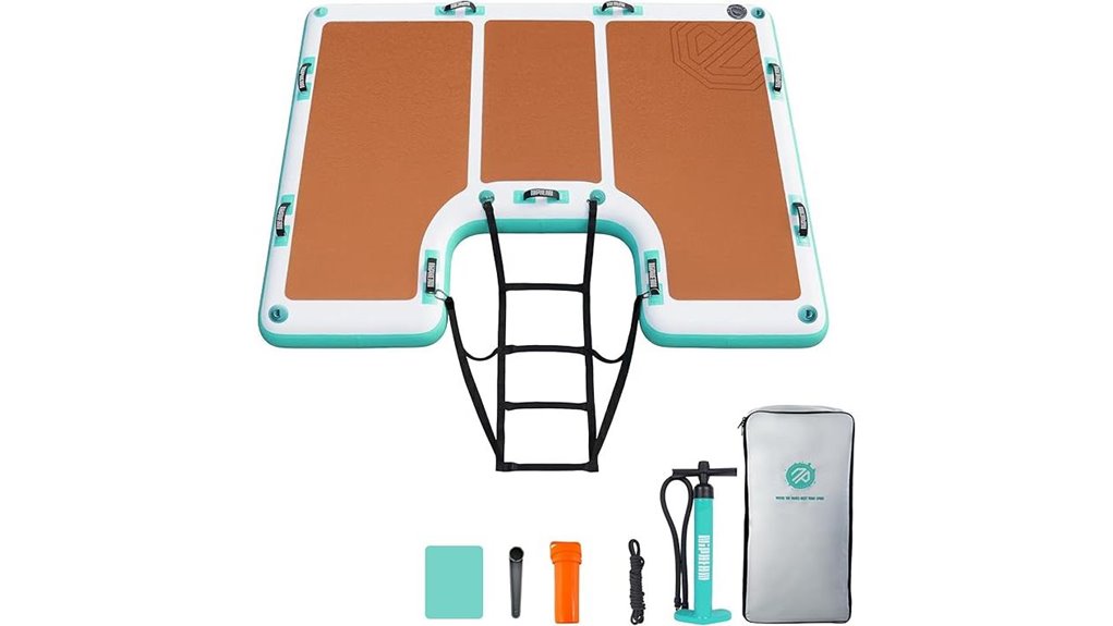 nine handled niphean floating dock