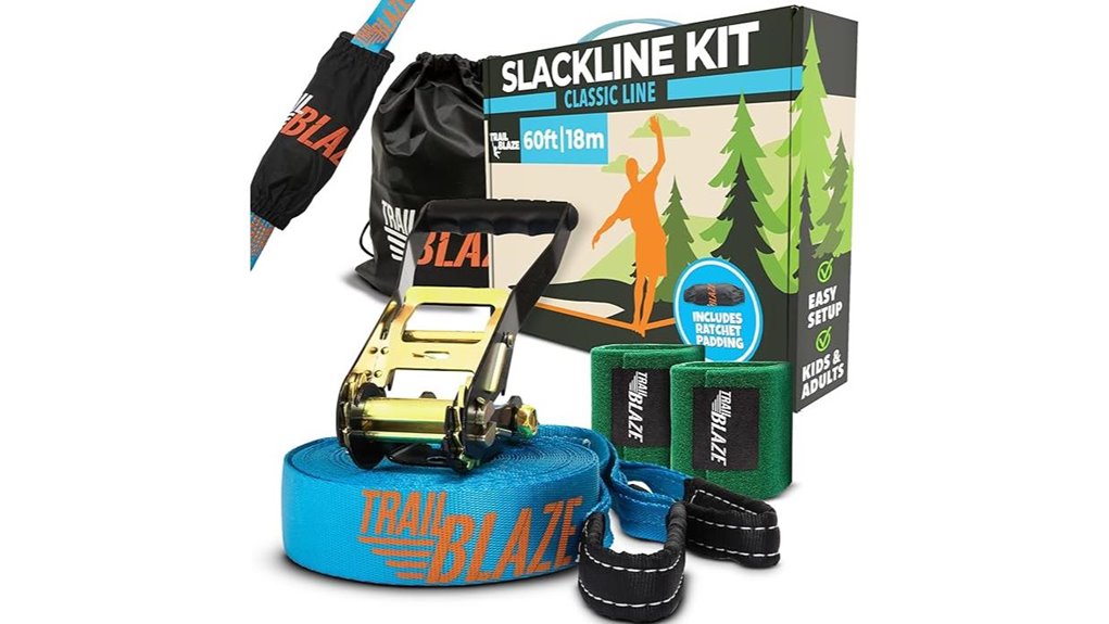 ninja 60ft blue slackline