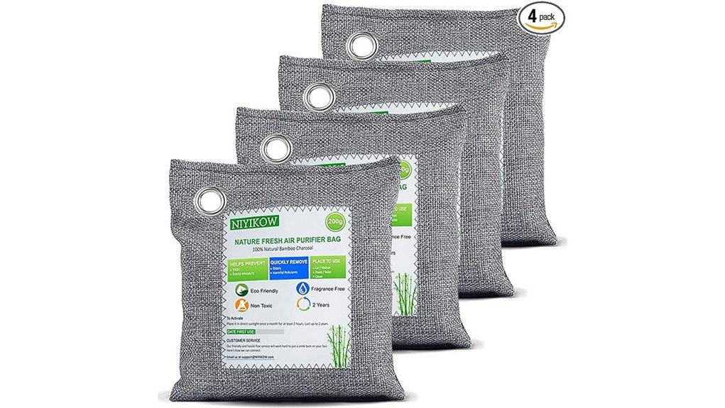 niyikow charcoal odor 4 pack