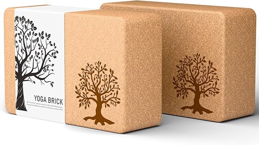 non slip cork yoga blocks