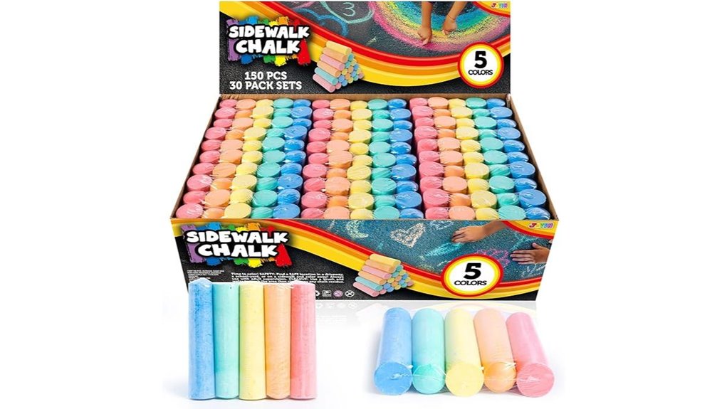 non toxic jumbo 150 piece chalk