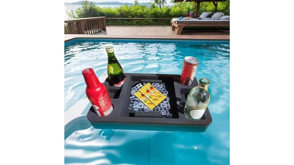 noninflatable multihole pool tray