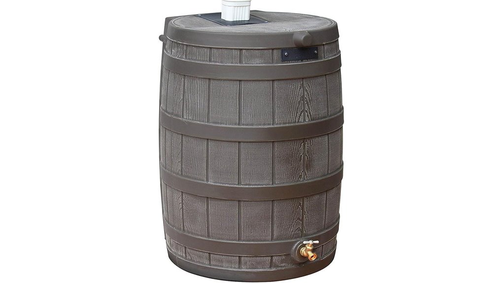 oak plastic 50 gallon barrel