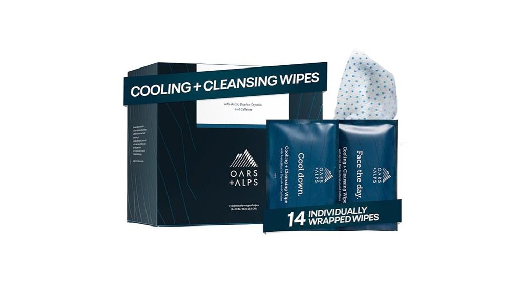 oars alps cooling face wipes