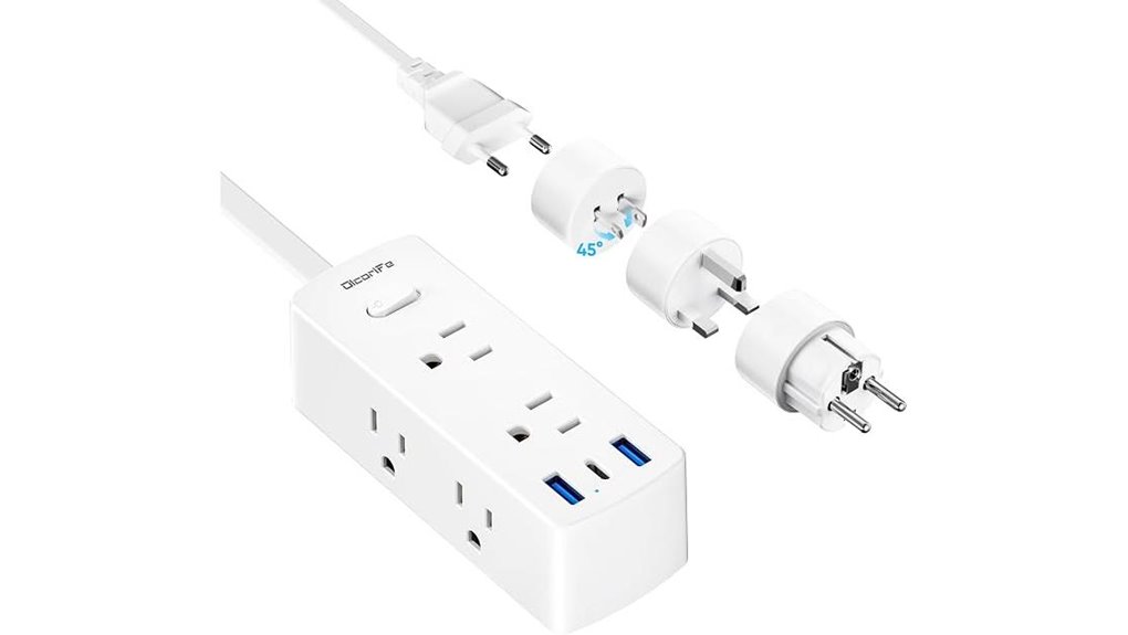 olcorife universal 6 outlet adapter