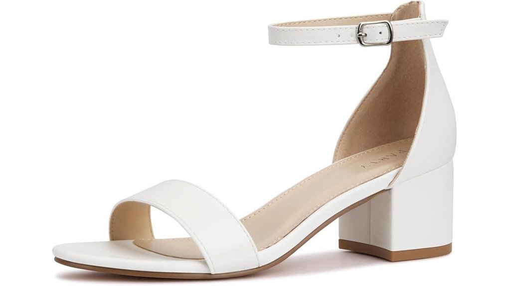 open toe chunky block sandals