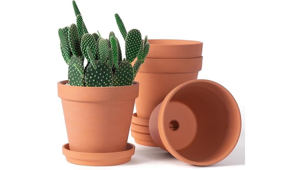 orceler 6 inch terracotta trays