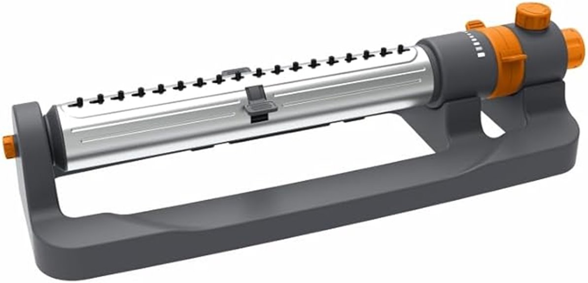 oscillating 3 way yard sprinkler