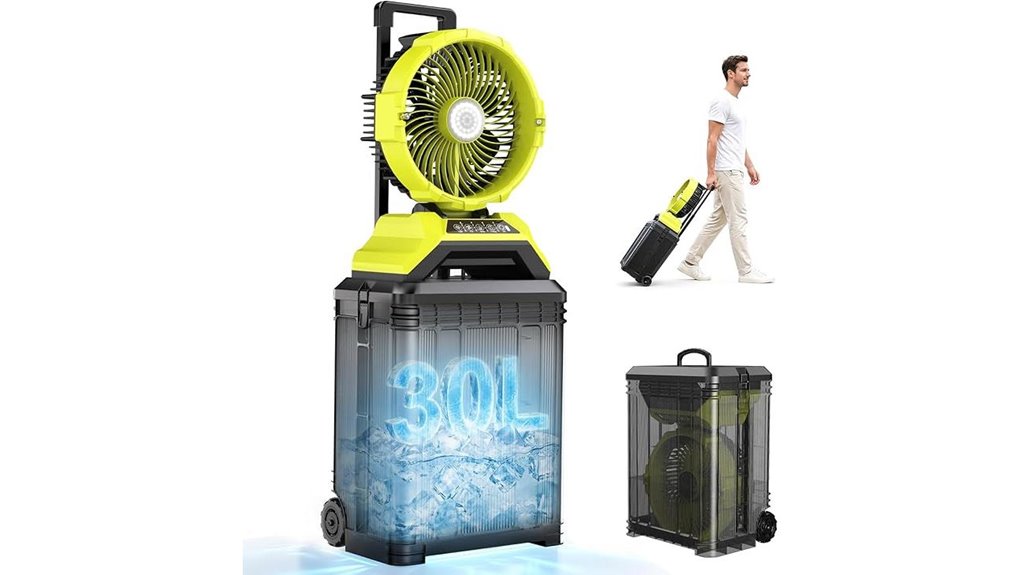outdoor 13 inch misting fan
