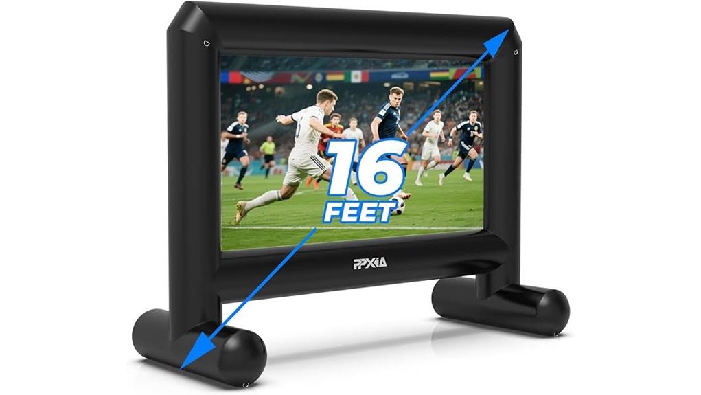 outdoor 16ft inflatable screen