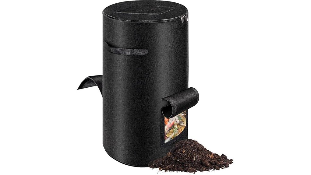 outdoor 34 gallon compost windowed bin