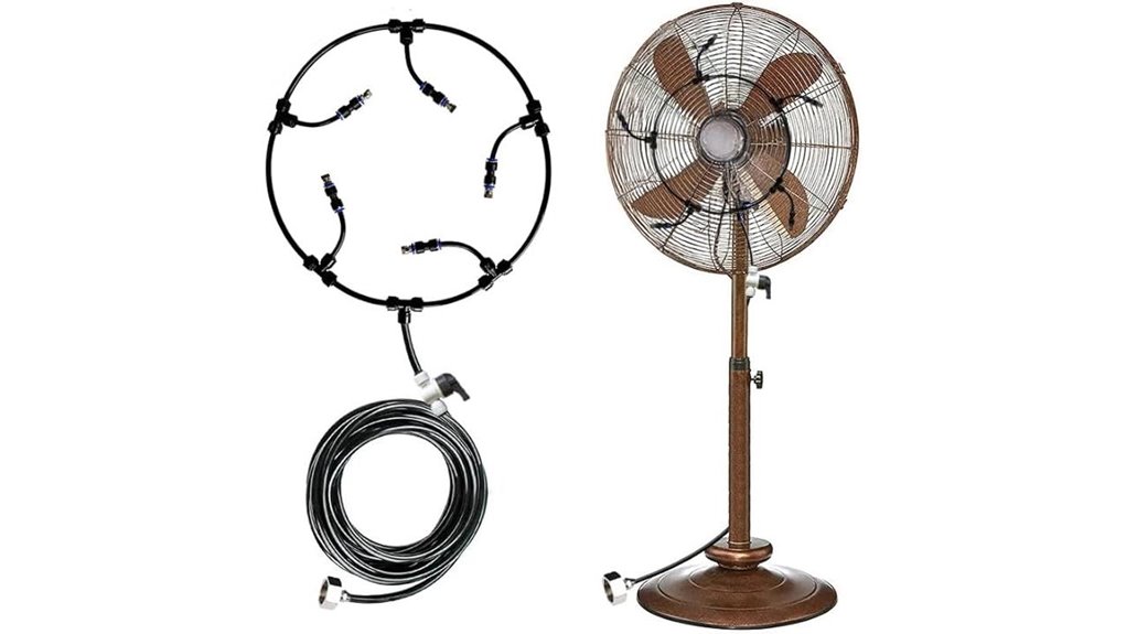 outdoor fan misting kit