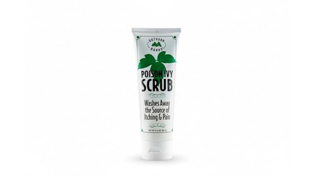 outdoor poison ivy hand scrub
