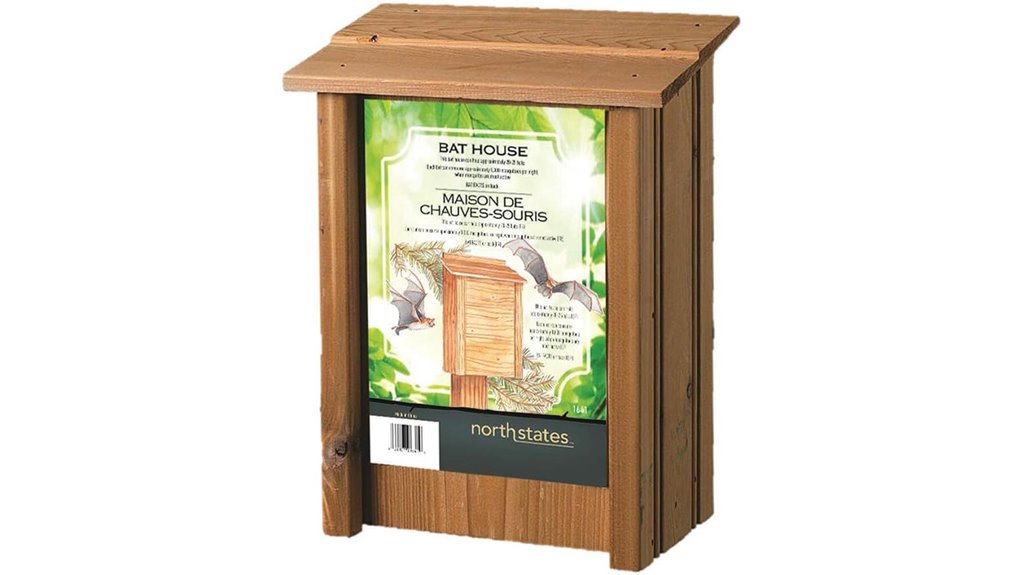 outdoor triple chamber bat house