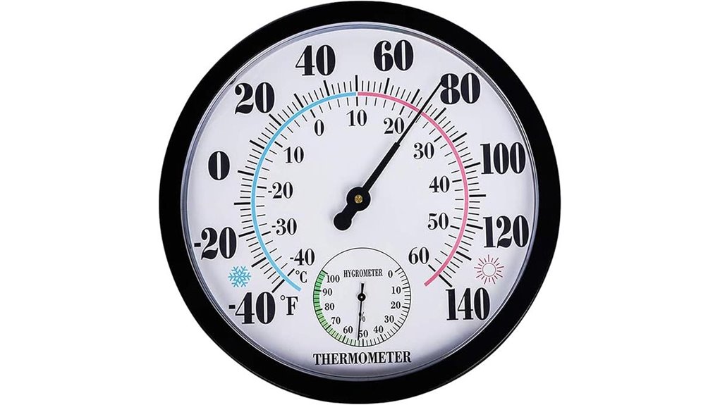 outdoor waterproof battery free hygrometer