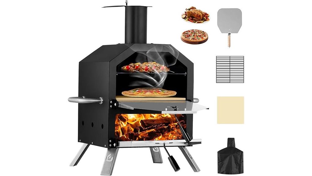 outdoor wood fired pizza maker