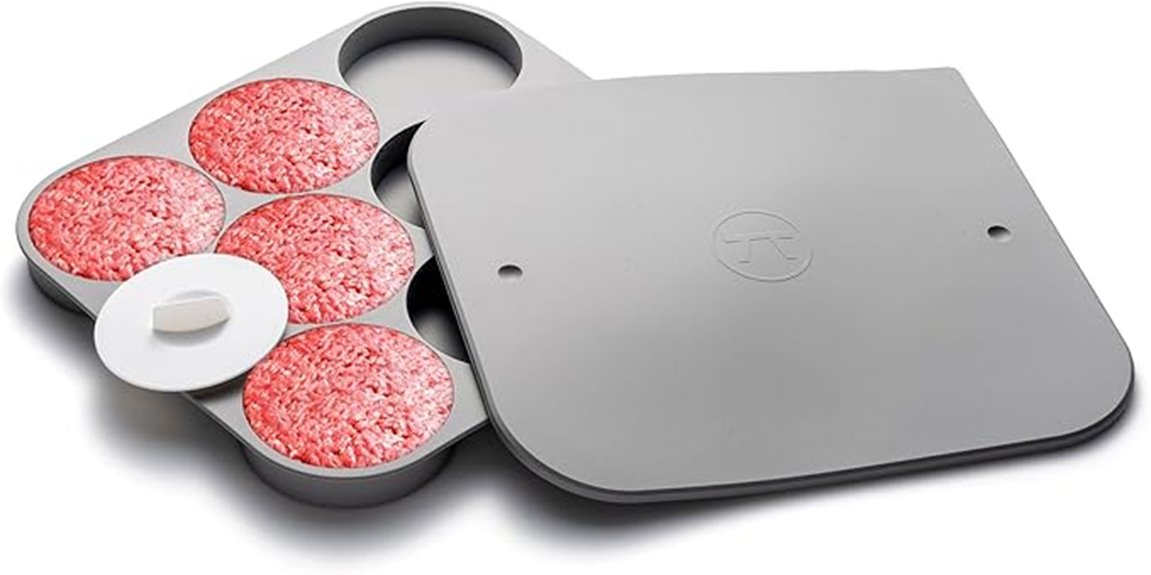 outset eight patty storage tray