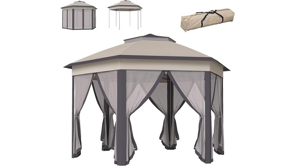 outsunny 13 pop up gazebo