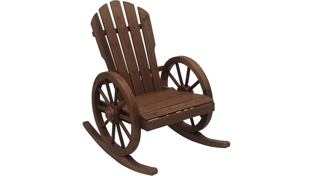 outsunny adirondack wagon rocker