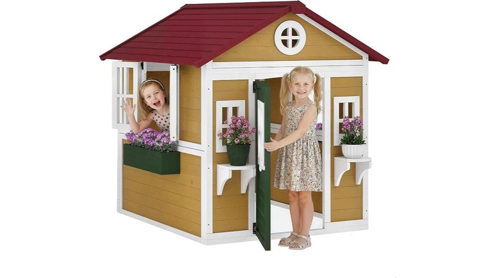outsunny dutch door playhouse