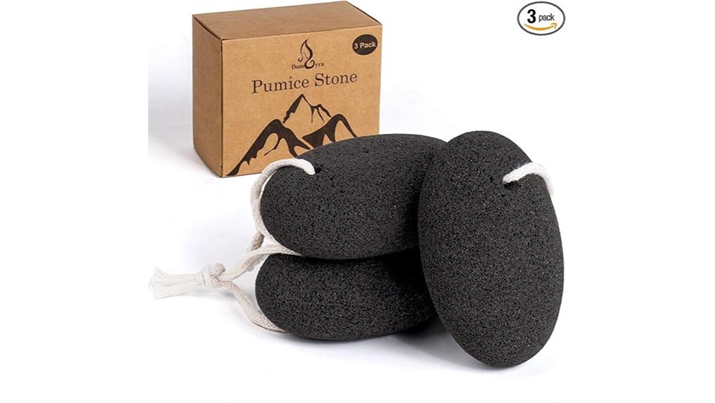 oval natural pumice 3 pack
