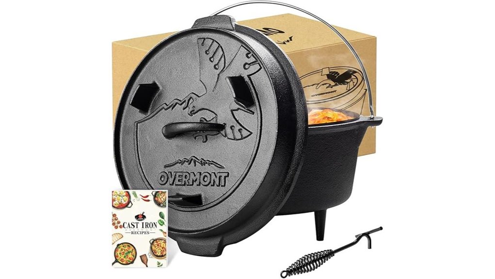 overmont 6qt cast iron