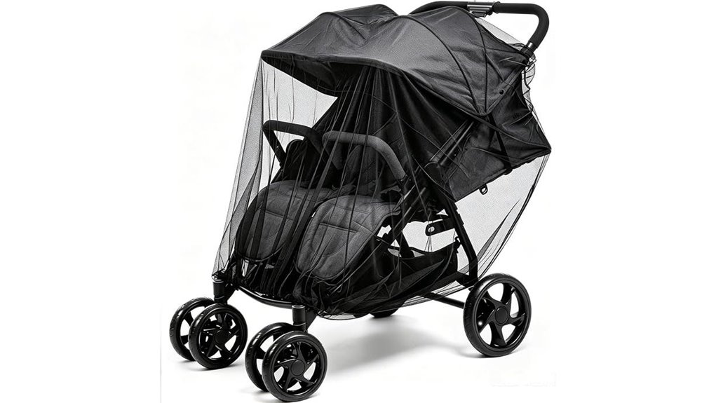 oversized double stroller net