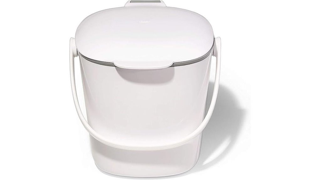 oxo white 0 75 gallon bin