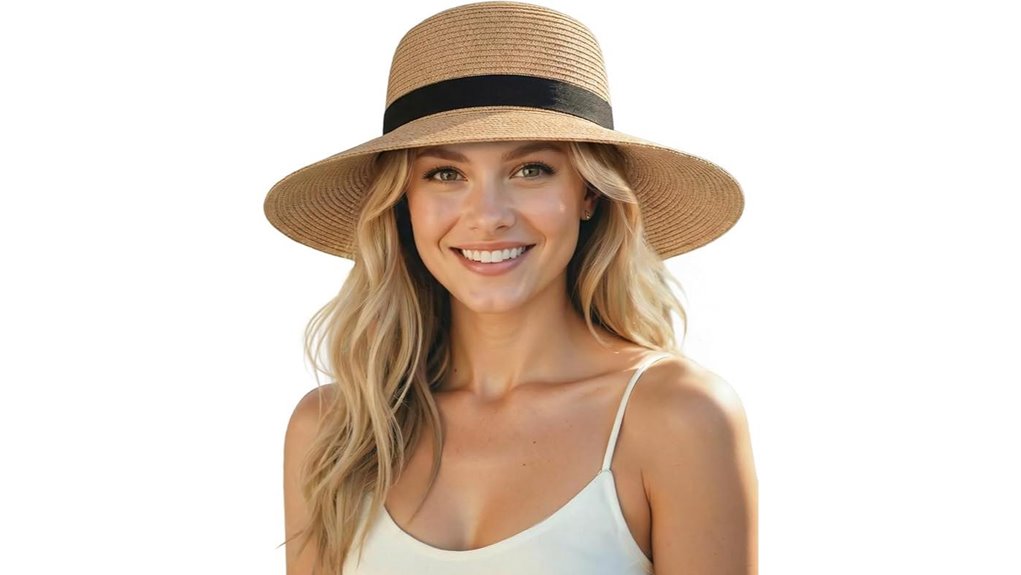 packable uv straw hats