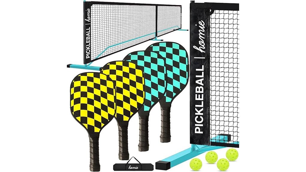 paddles balls net pack