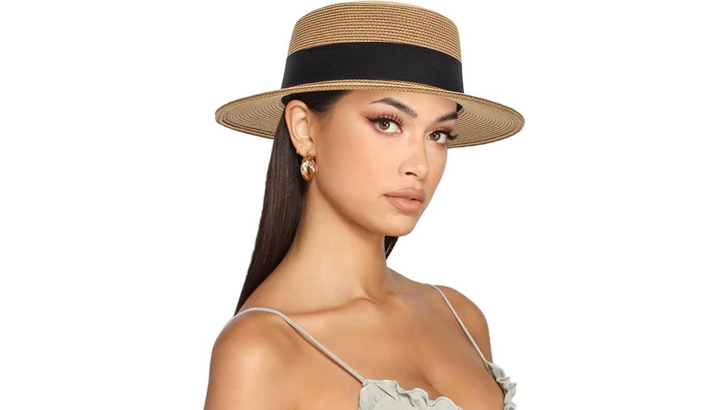 panama wide brimmed straw boater