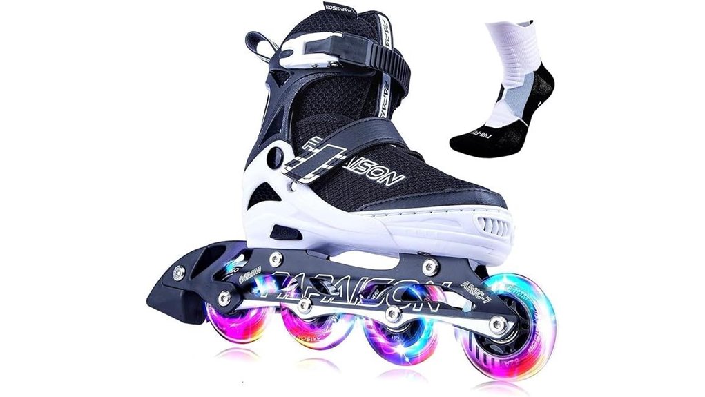 papaison light up adjustable skates