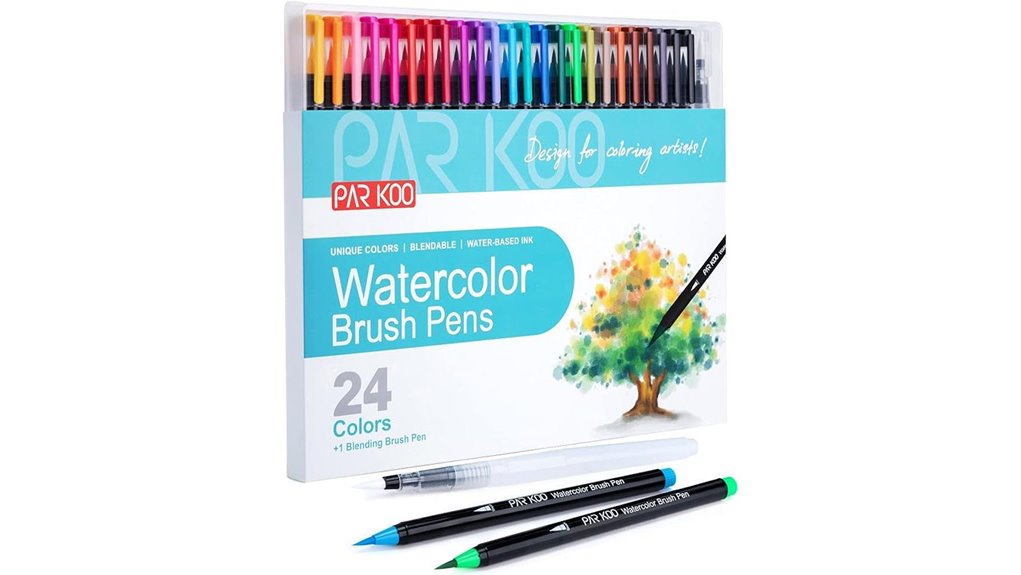 parkoo 24 color blending brush