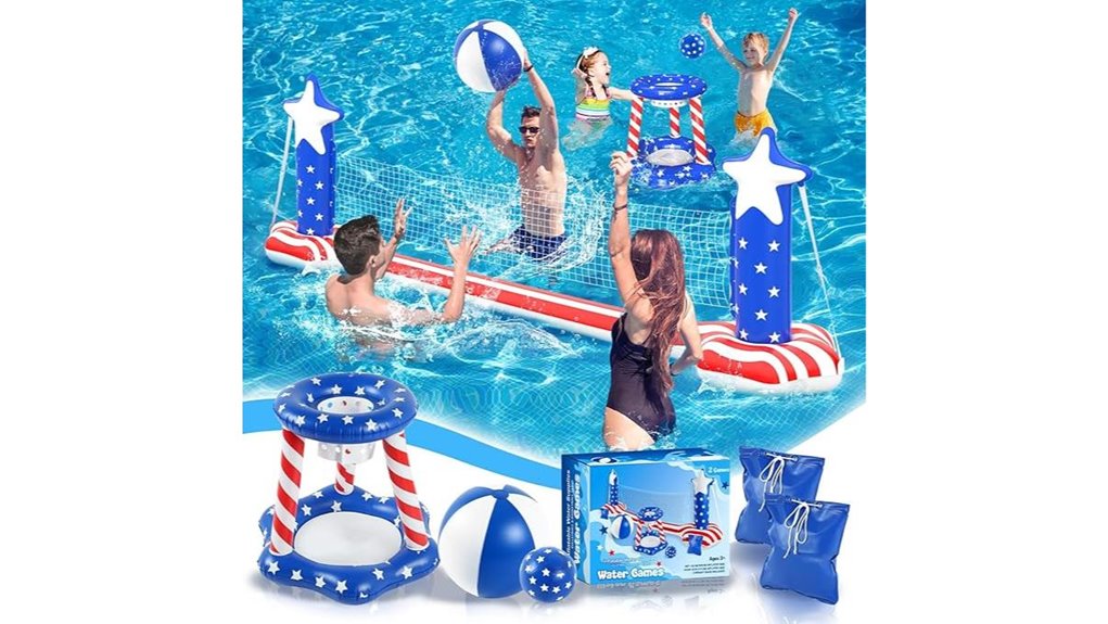 patriotic inflatable sports net