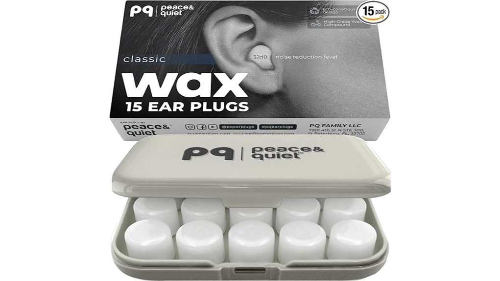 peace quiet wax earplugs