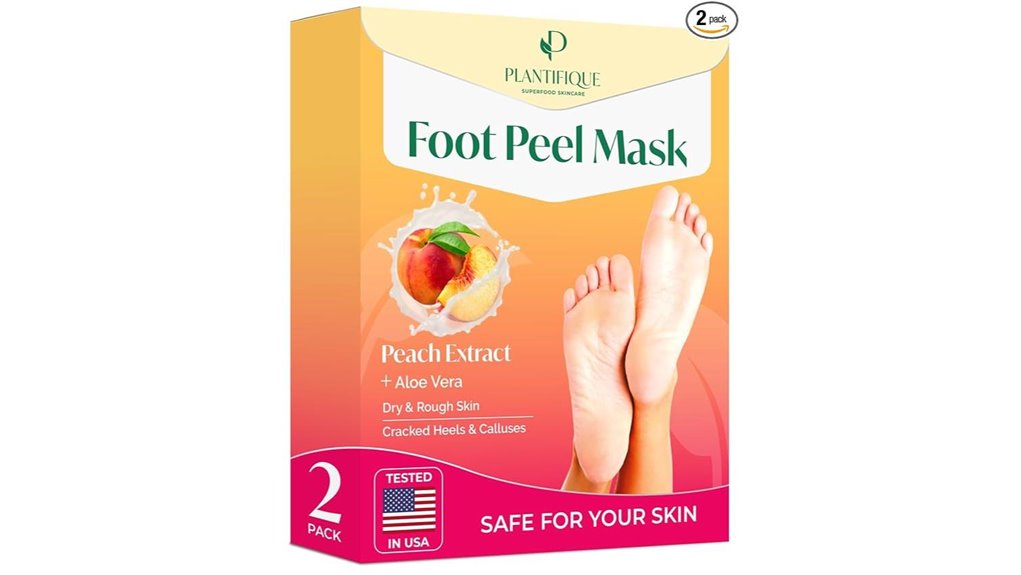 peach foot peeling mask