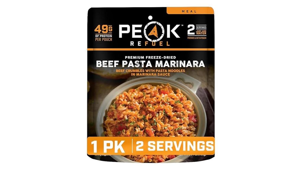 peak refuel beef pasta