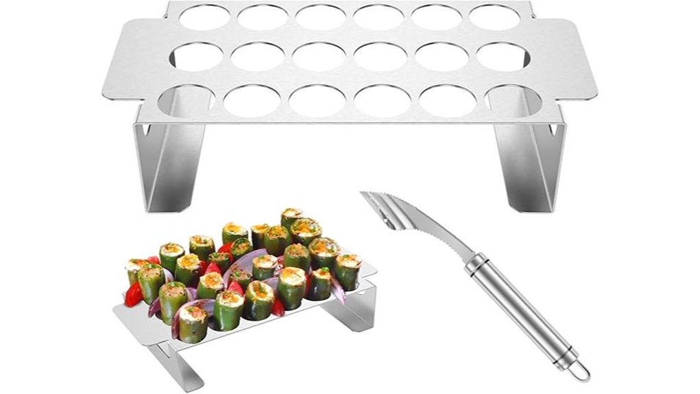 pepper corer grill rack
