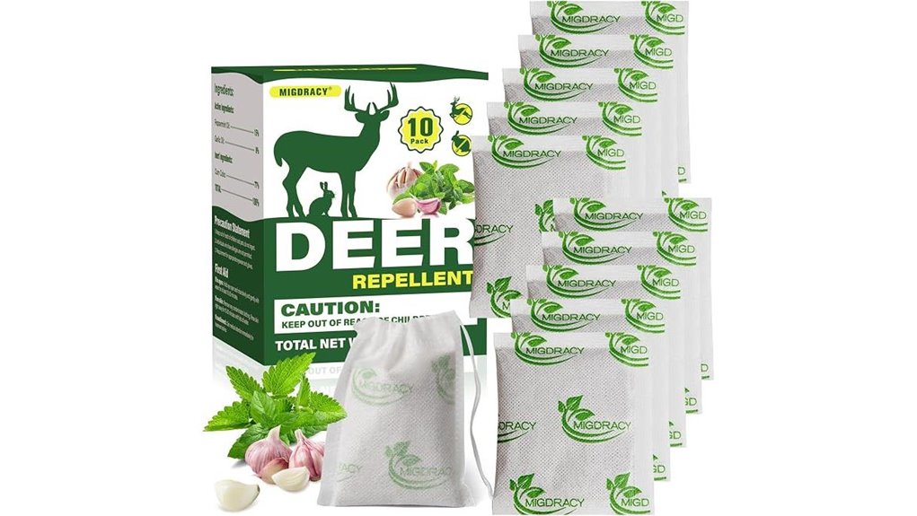 peppermint deer rabbit pouches