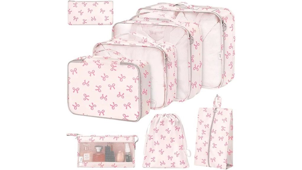 pink 8 pack shoe bags