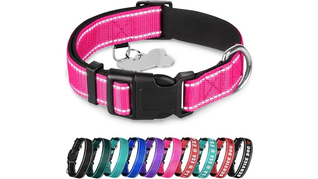 pink reflective quick collar