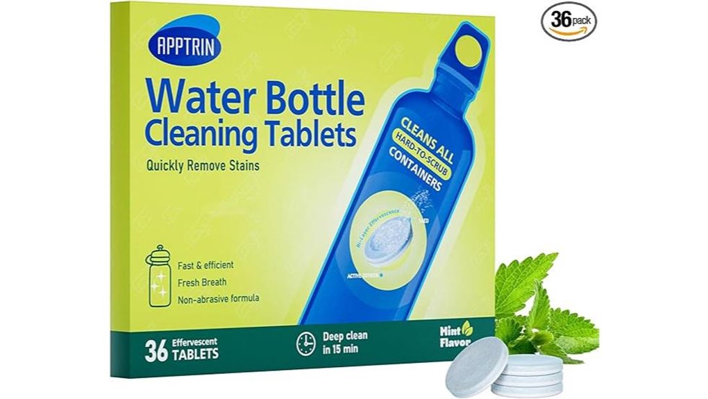 plastic bottle cleaning tablets