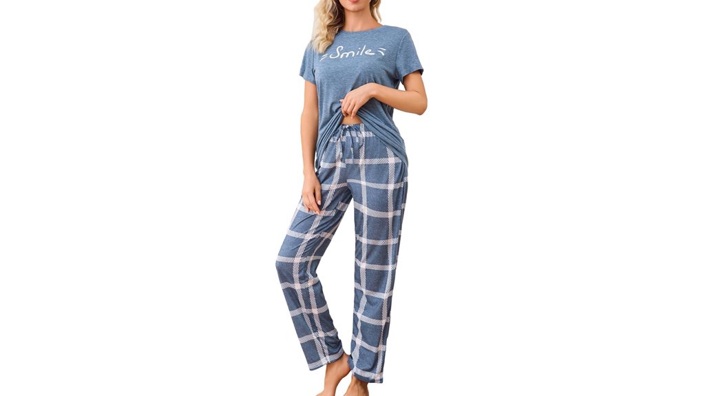 pocketed short sleeve pajamas