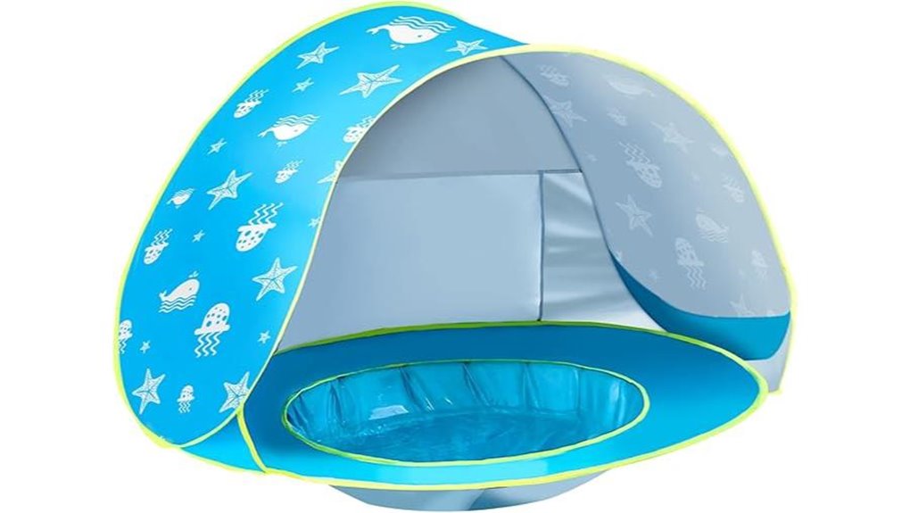 pop up blue toddler tent