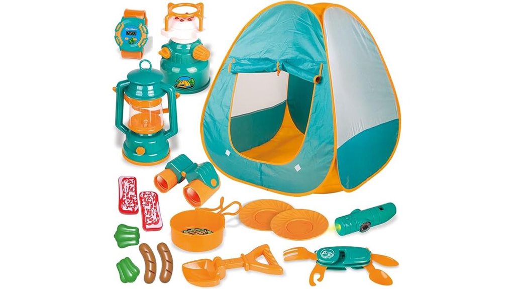 pop up play tent set